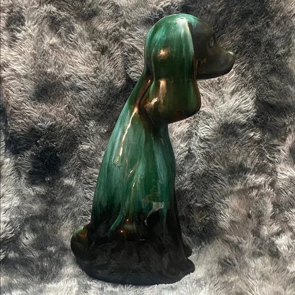 Dog Figure 13.5" Green Black Drip Pet Lovers - Picture 3 of 16